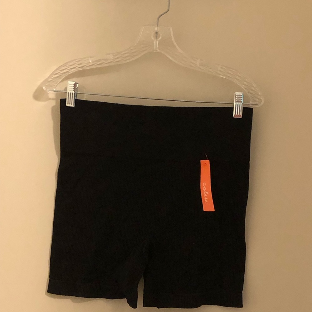 Colsie Black High-Waist Women's Bike Shorts